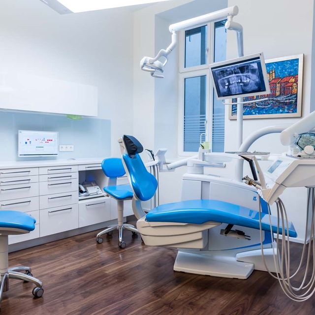 Behandlungszimmer der Zahnarztpraxis in Wien